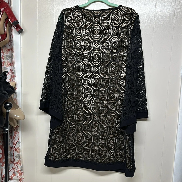 Emma and Michele black Cutout dress with Bell Sleeves SzXl - Picture 4 of 8